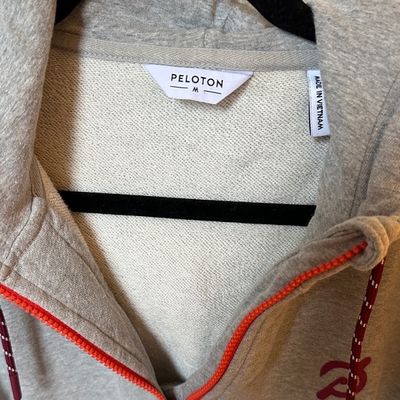 Peloton Gray Hoodie with half zip - Picture 7 of 7